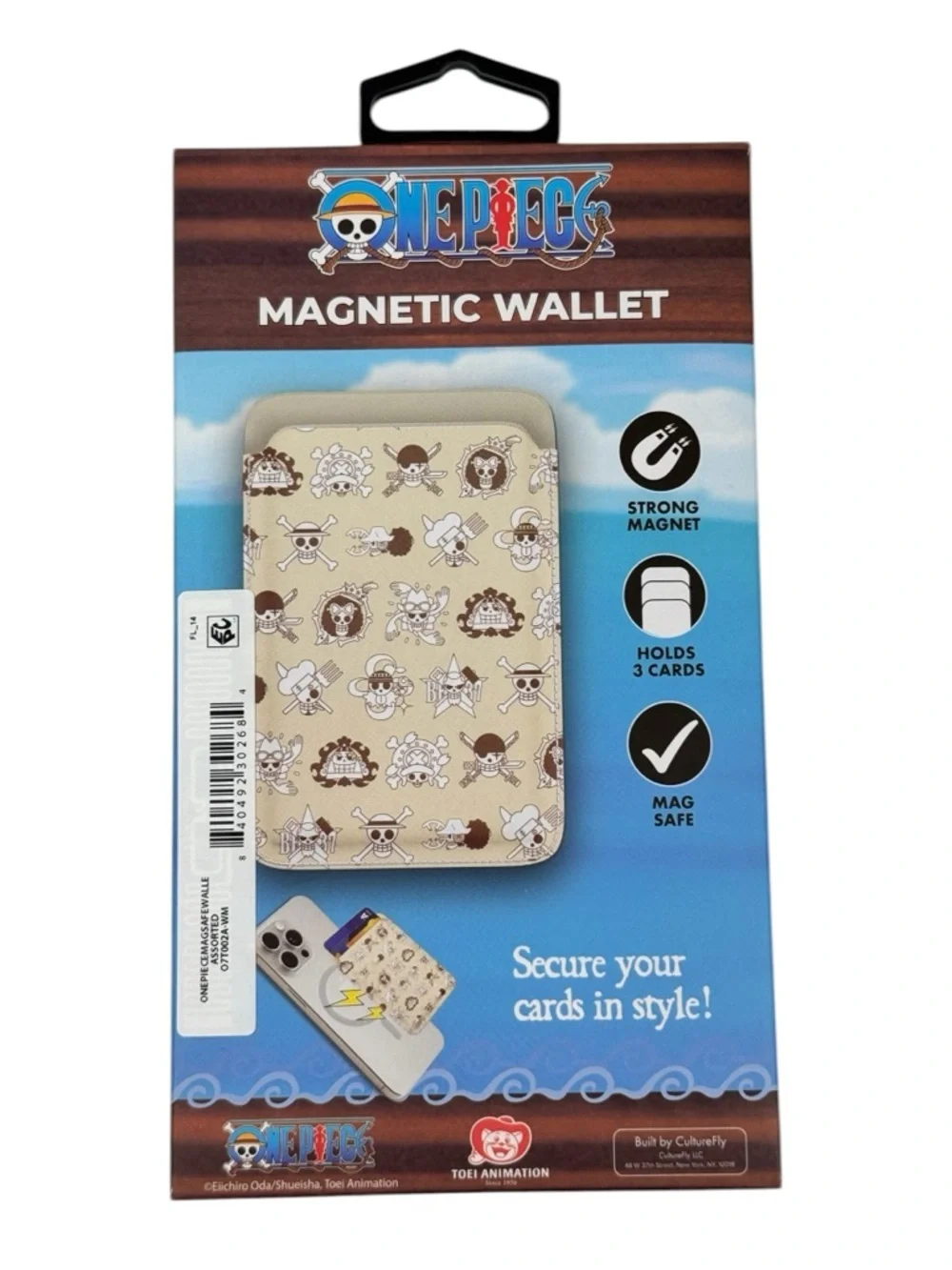 One Piece MagSafe Wallet Jolly Roger All Over Print CultureFly Magnetic Phone